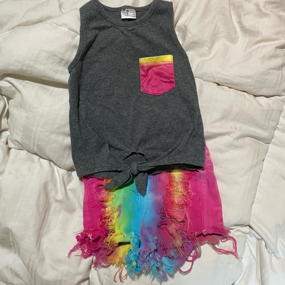 Tie-dye Summer outfit for toddler